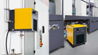 Secador refrigerativo compacto KRYOSEC: altura reducida, posibilidad de montaje en pared.