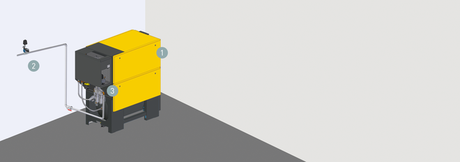 Disposición de los componentes del AIRBOX CENTER